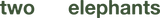 two elephants
